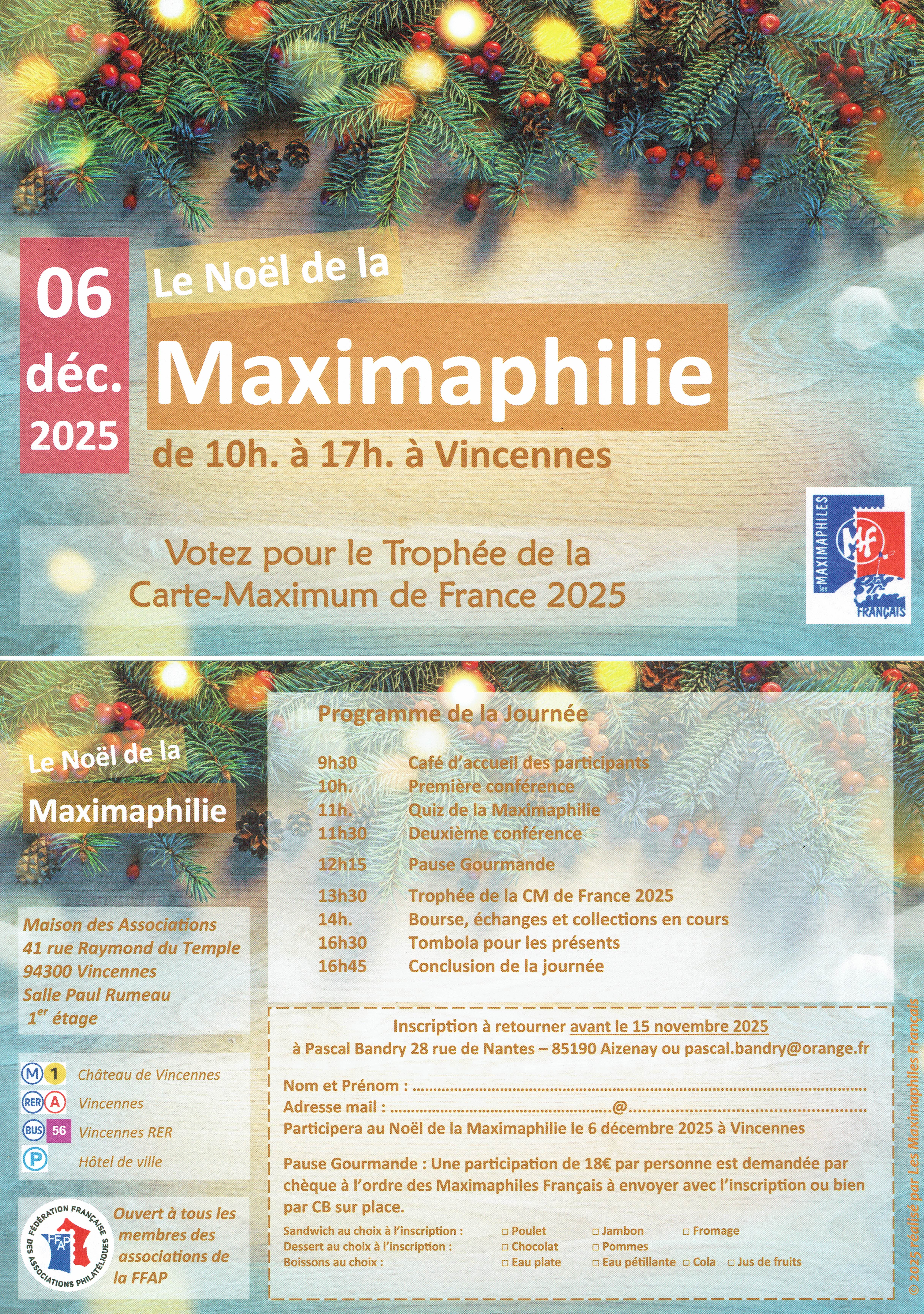 Carton Noël des maximaphiles - 2025.